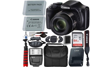 Canon PowerShot SX540 HS Digital Camera 1067C001 with Deluxe Accessory Bundle 