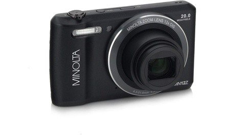 Minolta 20 Mega Pixels Wifi Digital Camera with 12x Optical Zoom  HD Video with 