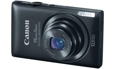 Canon PowerShot ELPH 300 HS 12.1 MP Digital Camera Black