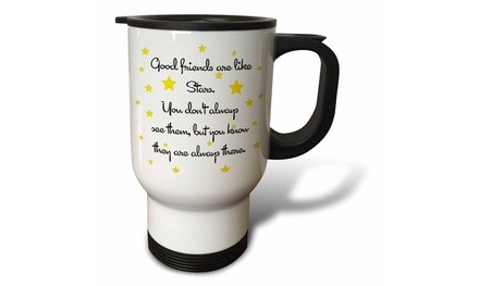  Travel Mug Good friends are like stars. - 14oz 