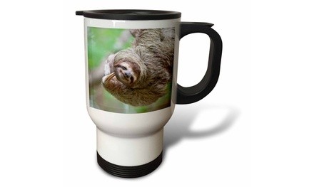  Travel Mug Brown-Throated Sloth wildlife, Corcovado Costa Rica - SA22 JGS0017 