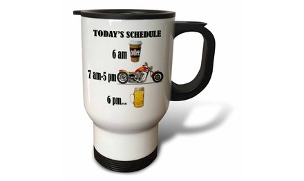  Travel Mug Coffee, motorcycle, beer. Funny motorcycles saying.  - 14oz 