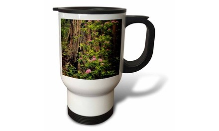  Travel Mug Rhododendrons blooming in Redwood NP, California, USA,  - 14oz 