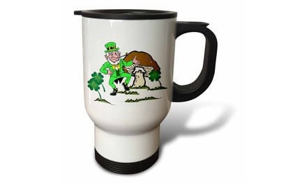  Travel Mug Leprechaun Dancing - 14oz 