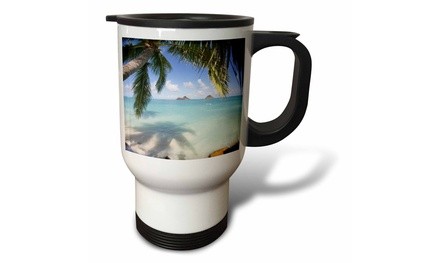  Travel Mug Mokulua Islands, Lanikai Beach, Oahu, Hawaii - US12 DPB1008 - Dougl