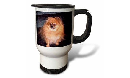  Travel Mug Pomeranian Dog - 14oz 