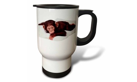  Travel Mug Cute Chimpanzee - 14oz 