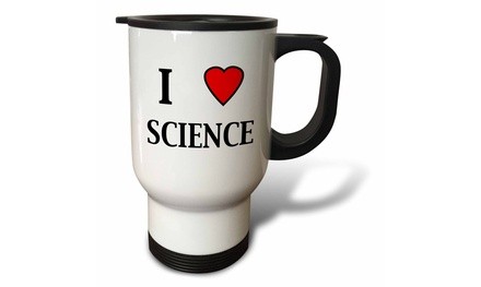  Travel Mug I love science - 14oz 