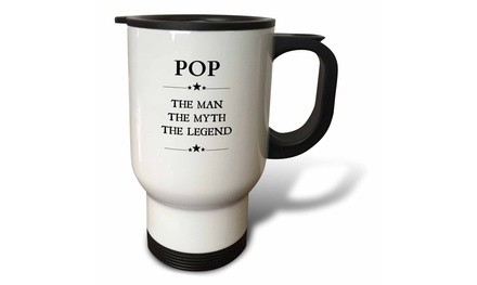  Travel Mug Pop the man the myth the legend  - 14oz 