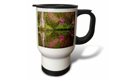  Travel Mug South Carolina, Charleston, Azaleas blooming in the spring. - 14oz 