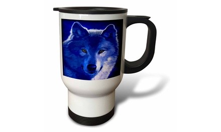  Travel Mug Blue Wolf - 14oz 