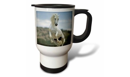  Travel Mug Andalusian Stallion running, horse - NA02 LKL0000 - Lee Klopfer