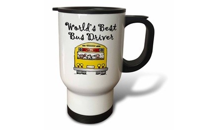  Travel Mug Worlds Best Bus Driver. - 14oz 