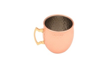 18oz Hammered Copper Moscow Mule Cocktail Mug Vodka Buck Ginger Beer Drink