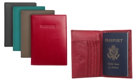 Visconti RFID Identity Theft Protection Leather Passport Wallet