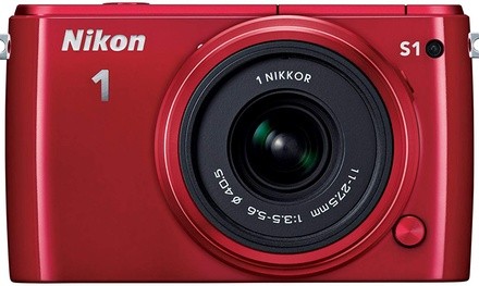 Nikon 1 S1 10.1 MP HD Digital Camera with 11-27.5mm 1 NIKKOR Lens Red