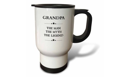  Travel Mug Grandpa the man the myth the legend - 14oz 