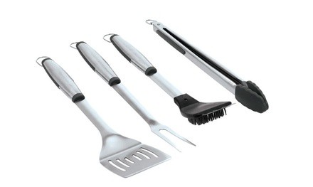 Grillmark 40070a Bbq Tool Set, Stainless Steel, 4-piece