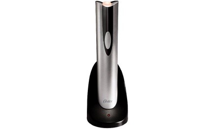 Oster 4207-0np Cordless Rechargeable Wine Opener, Gray/black