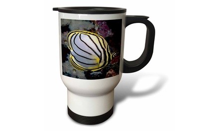  Travel Mug Butterfly Fish - 14oz 