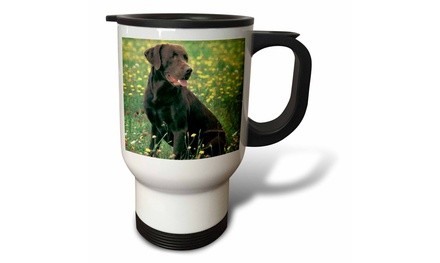  Travel Mug Chocolate Labrador Retriever - 14oz 