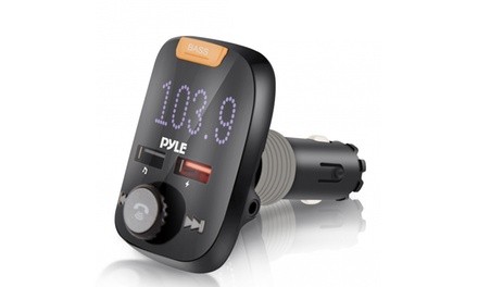 Pyle Universal Wireless Bluetooth Car Adapter and FM Transmitter