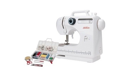 Sunbeam SB1818 Compact Sewing Machine with 100-Piece Sewing Kit