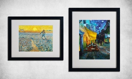 Vincent van Gogh Matted Black Framed Art Prints