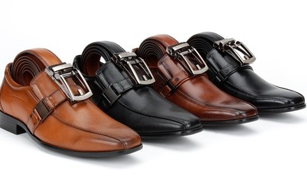 Harrison Men's Slip-On Loafers & Belt Combo