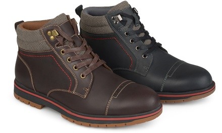 Vance Co. Men's Genuine Leather Lace-Up Boots