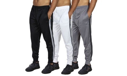 3-Pack Men's Athletic Jogger Sweatpants with Pockets (S-2XL)