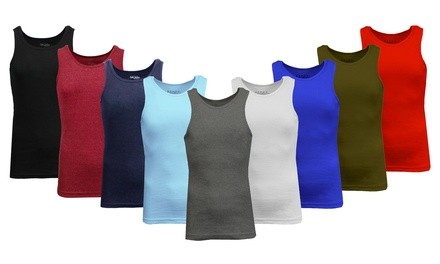 Galaxy By Harvic Men's Heavyweight Tank Tops (3-Pack, M-2XL)