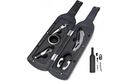 5 Pc Wine Bottle Opener and Accessories Gift Set 