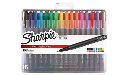 Sharpie Fine-Point Felt-Tip Stick Art Pens (16-Count)