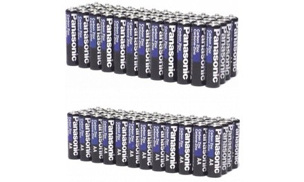 Panasonic Super Heavy Duty AA or AAA Alkaline Batteries (48- or 96-Pack)