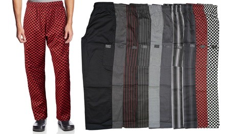 Chef Code Men's Modern Fit Cargo Pocket Chef Pants. Extended Sizes Available.