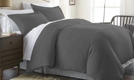 Merit Linens Double Brushed Microfiber Comforter Cover Set (3-Piece)
