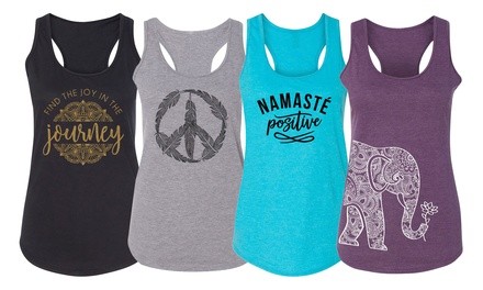 Instant Message Women's Boho Racerback Yoga Tank