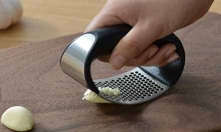 Stainless Steel Garlic Press Crusher