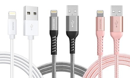 Overtime Apple-Certified Lightning Cable 6' and 10' (1-, 2-, or 4-Pack)