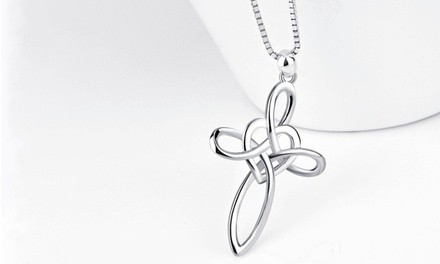 Sterling Silver Celtic Cross Necklace 