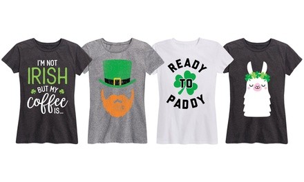 Women's Funny St. Patrick's Day T-Shirt. Plus Sizes Available