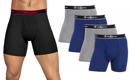 Champion Men's Elite SmartTemp Vapor Boxer Briefs (4 Pack)