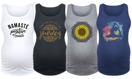 Bloom Maternity: Ladies Boho Yoga Maternity Tank