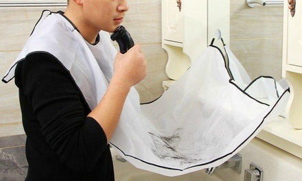 Bathroom Beard Shave and Trim Apron Available in Multiple Colors