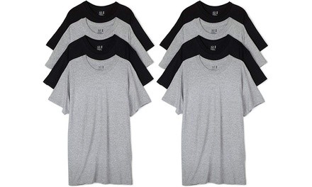 Fruit of the Loom Men's V-Neck or Crew T-Shirt (8-Pack; 2XL–3XL)