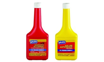 Splash Gas Line Methanol or Isopropyl Antifreeze All-Season Formulas (12-Pack)