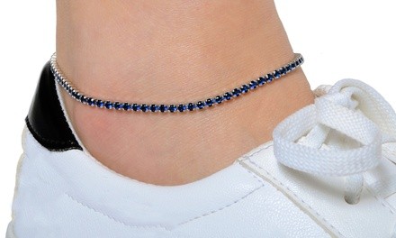 Prong Ankle Bracelets in Sterling Silver by Elements of Love (Multiple Options)