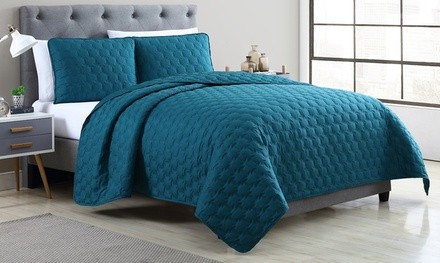 Embossed Quilt Set Collection (3-Piece)