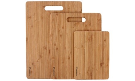 Freshware Premium Bamboo Cutting Board Set (3-Piece)